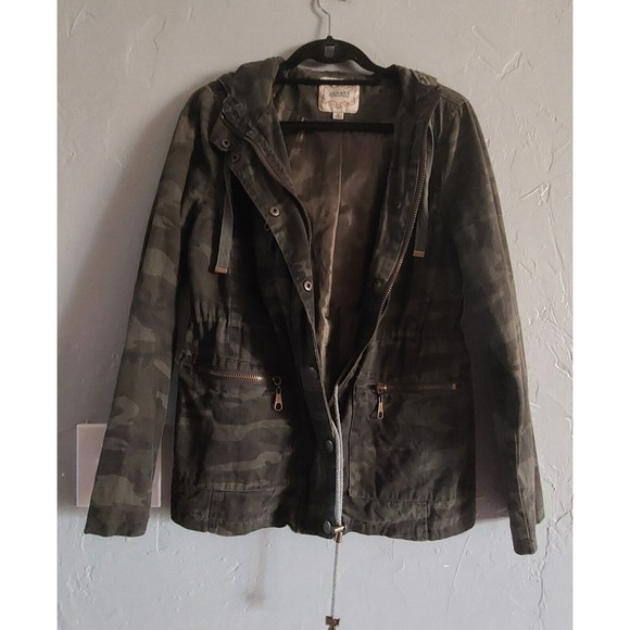 Zenana Outfitters  Jacket  Camouflage  Women's Size M,Pockers, Hoodie,17 Inch Of - Picture 12 of 16